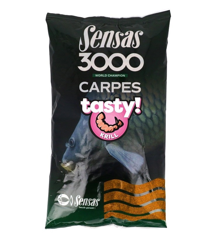 Sensas Krmení Carp Tasty 3000 1 kg - Krill