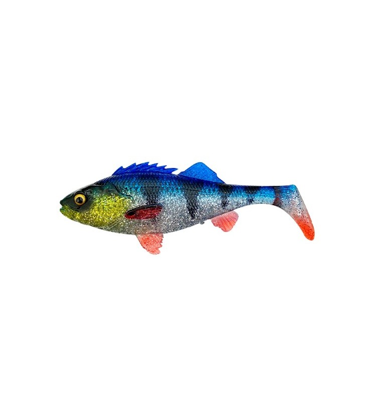 Savage Gear Gumová Nástraha 4D Perch Shad Blue Silver 12,5 cm