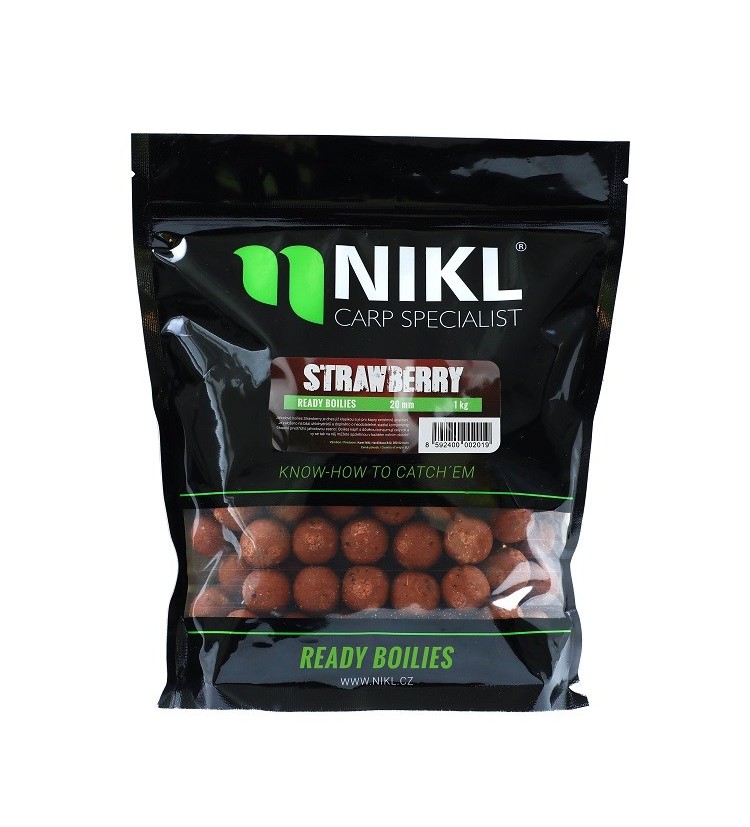 Nikl Hotové Boilies Strawberry 1 kg 20 mm