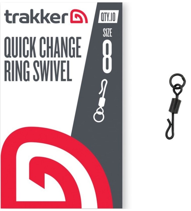 Trakker Obratlík QC Ring Swivel Velikost 8 10 ks