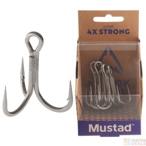 Trojháček Mustad JAW LOK INLINE TREBLE HOOK - 4X STRONG 4/0 5 ks