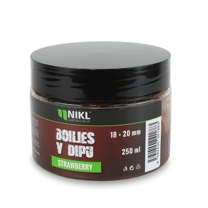 Nikl Boilie V Dipu 250 g 18/20 mm STRAWBERRY