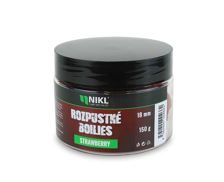 Nikl Rozpustné Boilies Strawberry 150 g 24 mm