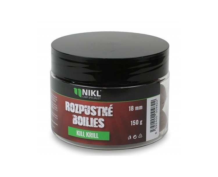 Nikl Rozpustné Boilies Kill Krill 150 g 14 mm