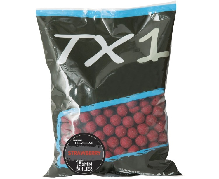 SHIMANO - Boilie TX1 Strawberry 20 mm 1 kg