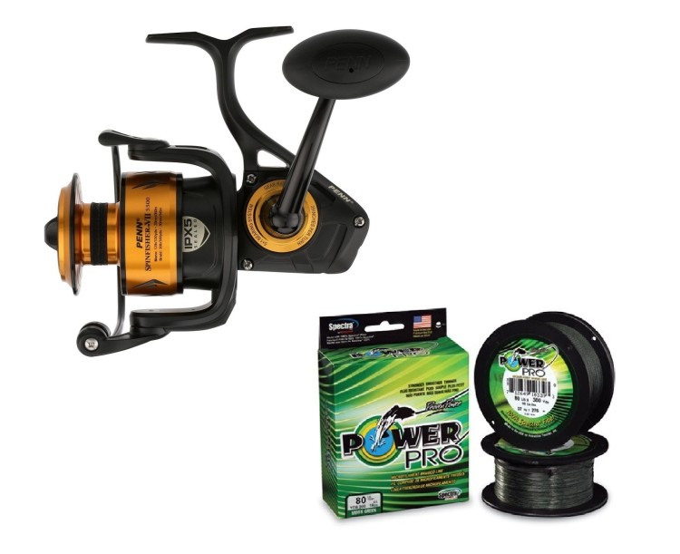 Penn Naviják Spinfisher VII Spinning Reel 5500 + Power Pro Splétaná šňůra 135 m 0,19 mm ZDARMA