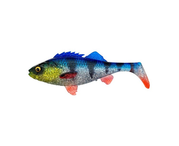 Savage Gear Gumová Nástraha 4D Perch Shad Blue Silver 12,5 cm