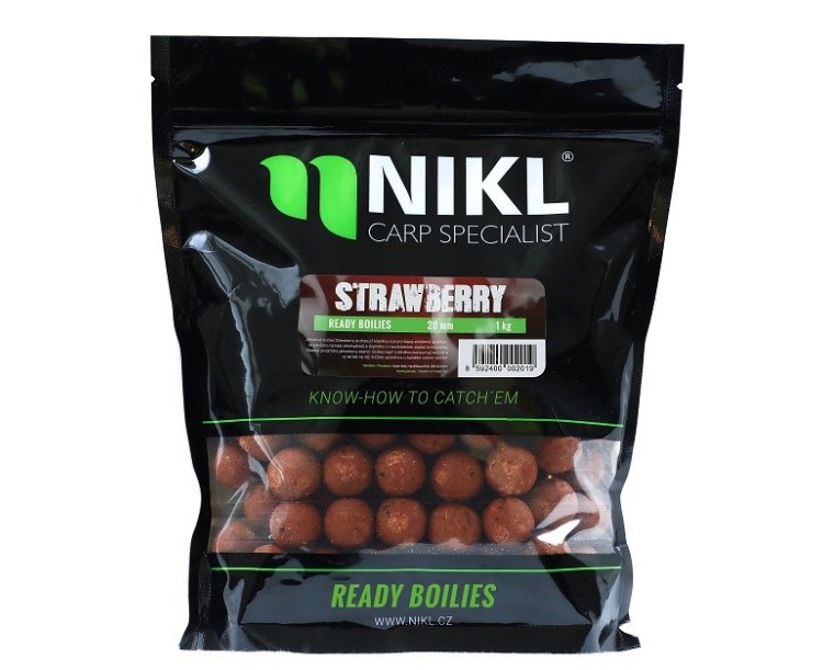 Nikl Hotové Boilies Strawberry 1 kg 20 mm