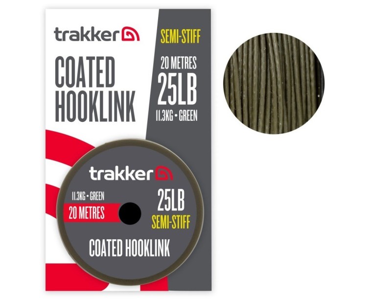 Trakker Návazcová Šňůra Semi Stiff Coated Hooklink 20 m 25 lb