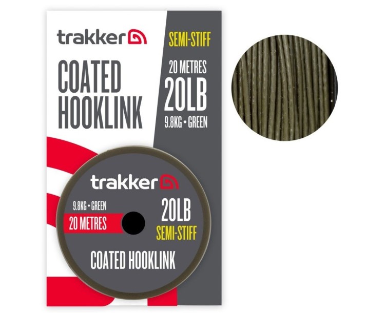 Trakker Návazcová Šňůra Semi Stiff Coated Hooklink 20 m 20 lb