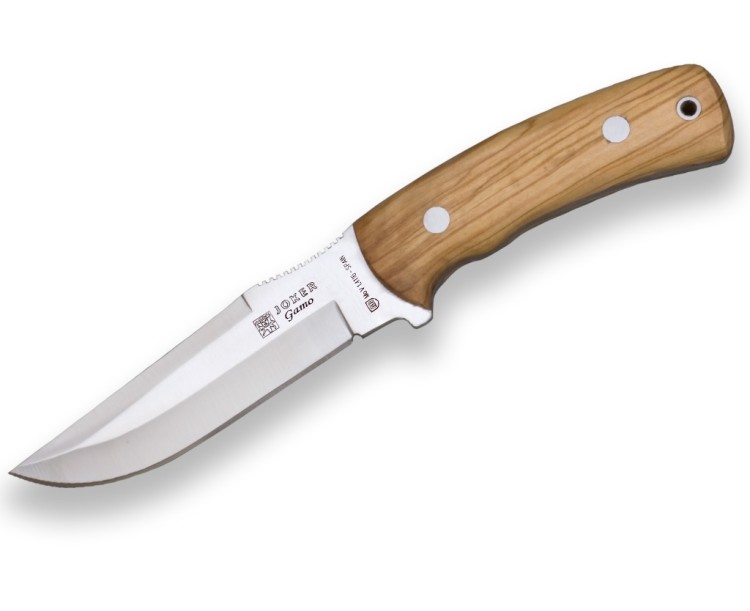 Nůž JOKER HURON, 11 CM SKINNER GUT HOOK, ROHOVINA