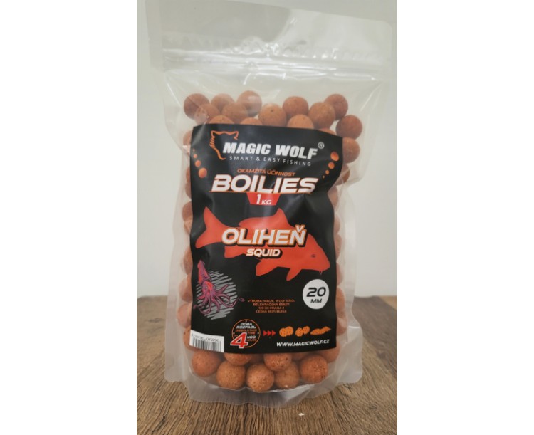 MAGIC WOLF BOILIES 1KG 20MM Oliheň